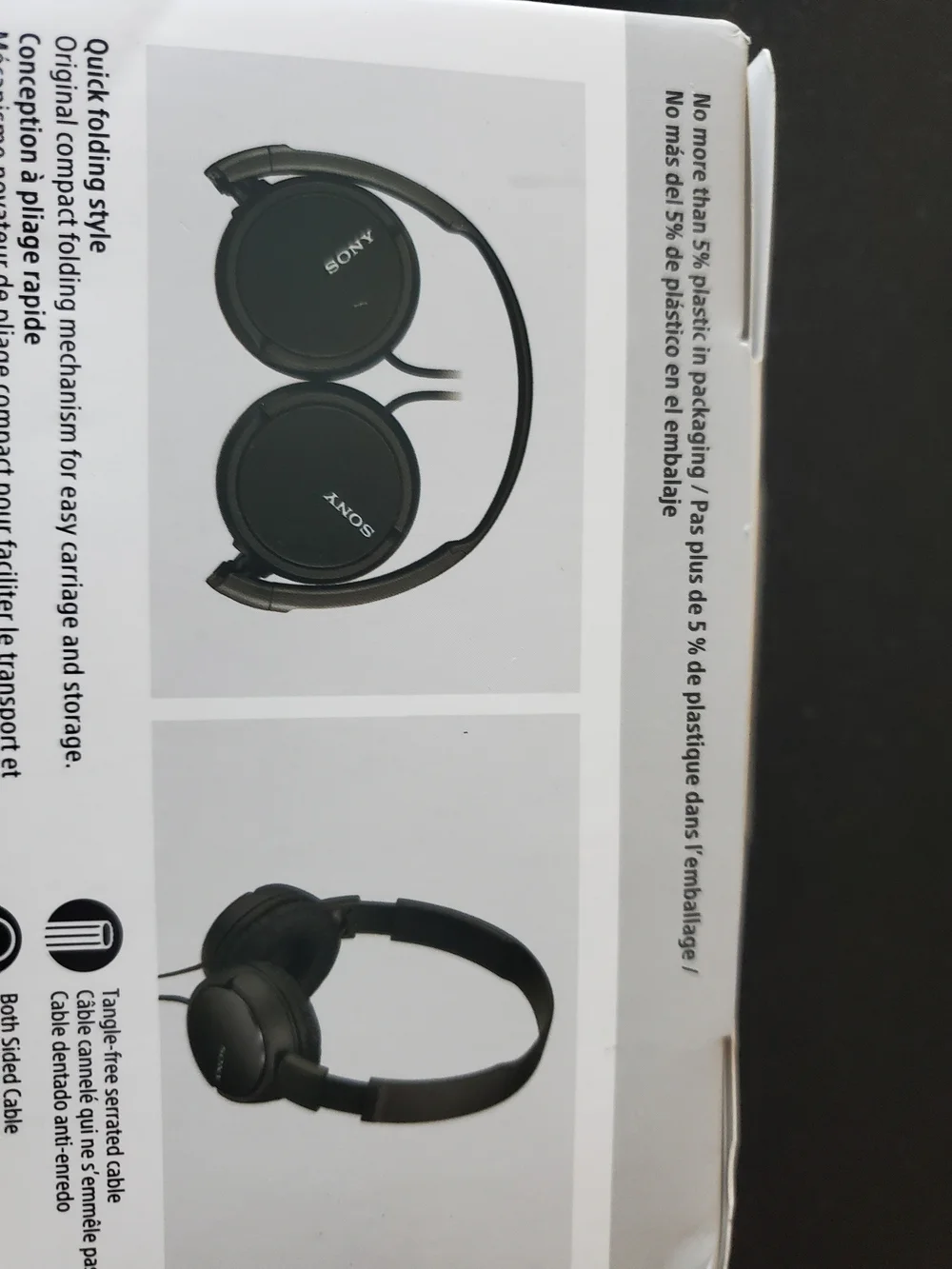Sony Black On-Ear Wired Headphones (unopened)